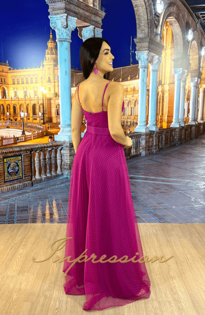 Vestido de Festa Longo Fucsia - Imagem 2