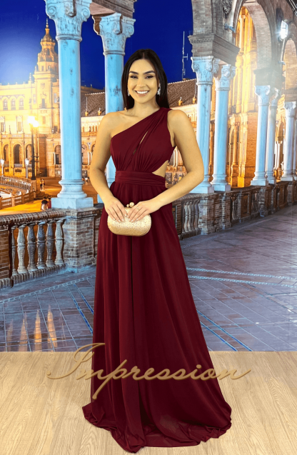 Vestido de Festa Longo Marsala - Imagem 3