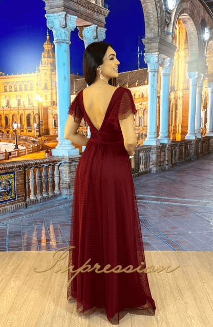 Vestido de Festa Longo Marsala - Image 2
