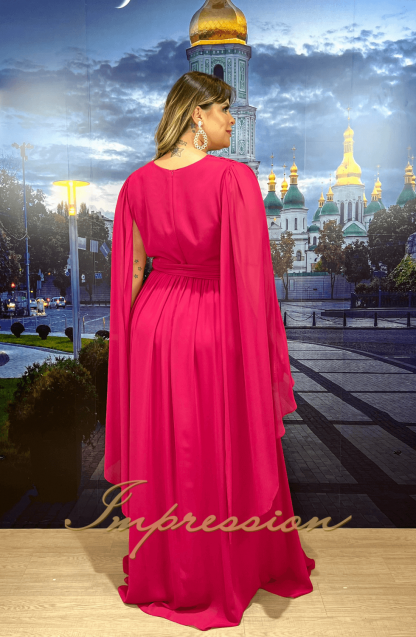 Vestido de Festa Longo Plus Size Pink - Image 4