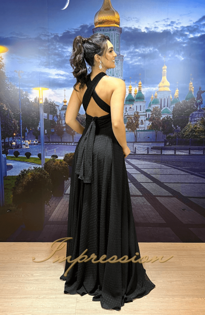 Vestido de Festa Longo Preto - Imagem 2