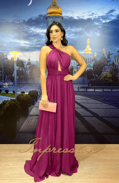 Vestido de Festa Longo Fucsia - Image 3