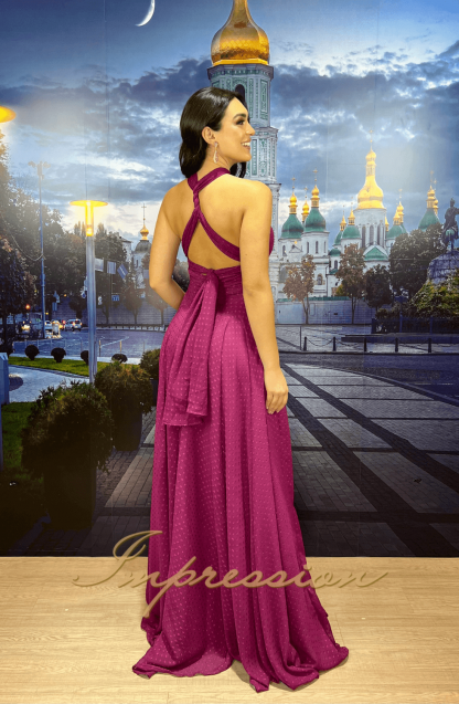 Vestido de Festa Longo Fucsia - Image 4