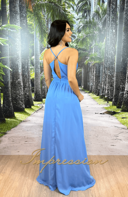 Vestido de Festa Longo Azul Serenity - Image 2