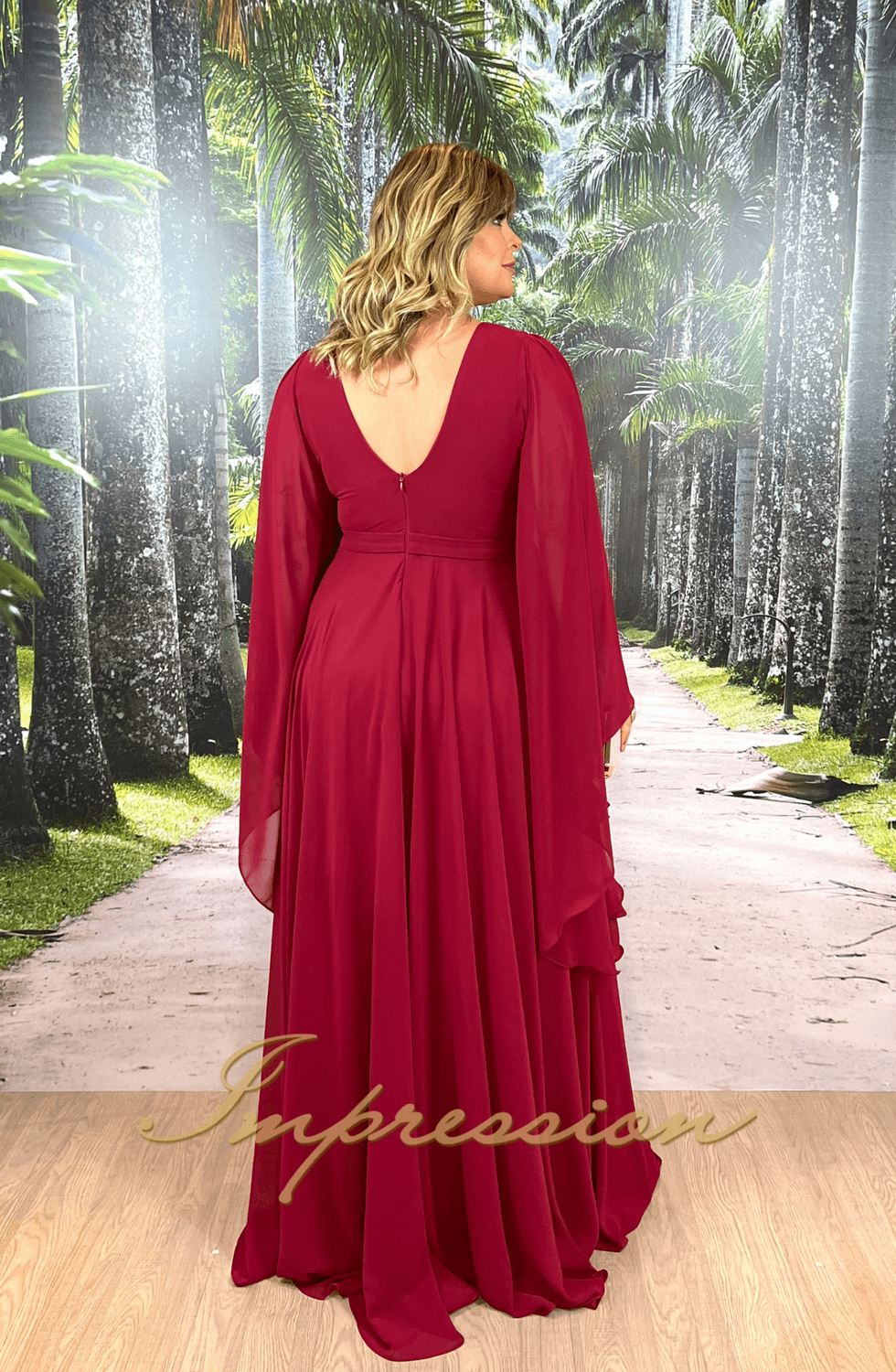 Vestido para madrinha de casamento marsala plus size hot sale