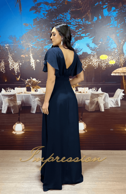 Vestido de Festa Longo Azul Marinho - Imagem 2
