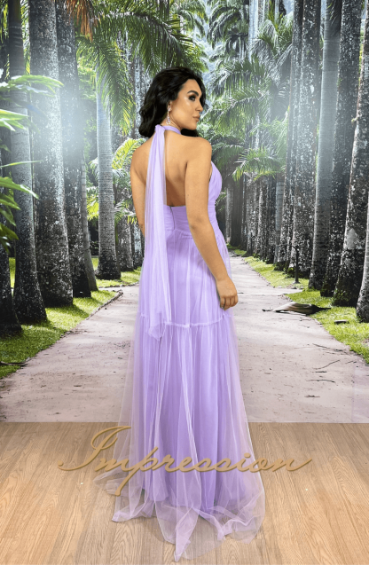 Vestido de Festa Longo Lilas - Image 2