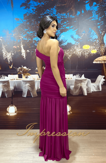 Vestido de Festa Longo Fucsia - Image 2