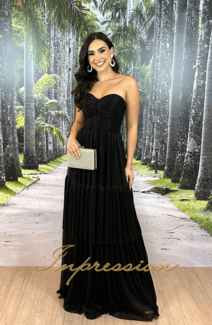 Vestido de Festa Longo Preto - Imagem 3