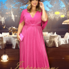 Vestido de Festa Longo Plus Size Pink - Imagem 3