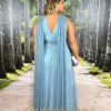 Vestido de Festa Longo Plus Size Azul Serenity - Imagem 5