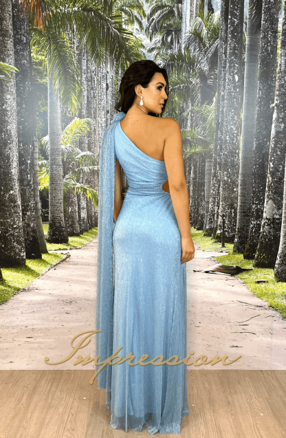 Vestido de Festa Longo Azul Serenity - Imagem 5