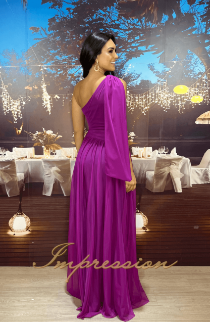 Vestido de Festa Longo Fucsia - Image 2