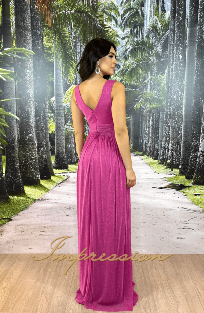 Vestido de Festa Longo Pink - Imagem 2