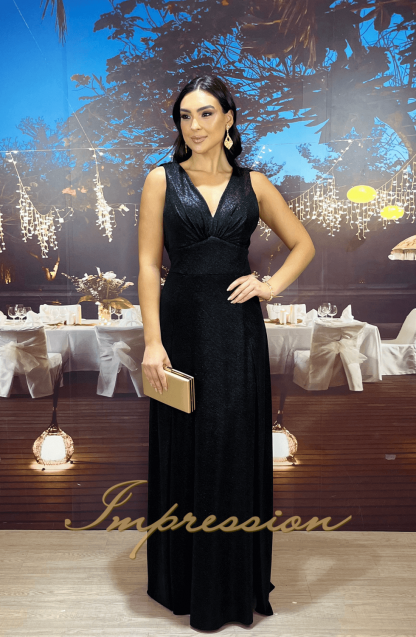 Vestido de Festa Longo Preto - Image 3
