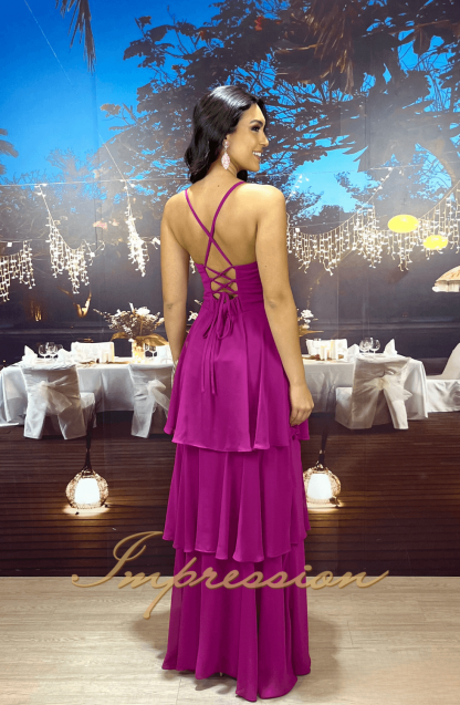 Vestido de Festa Longo Fucsia - Image 2
