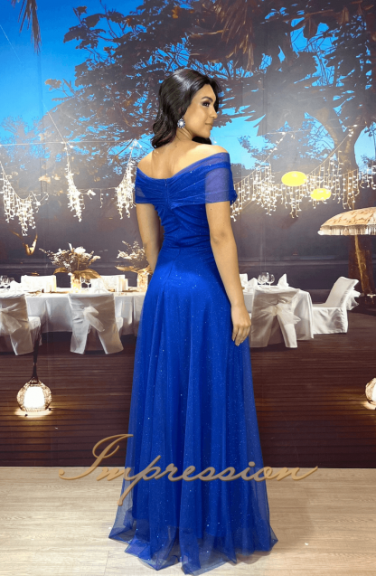 Vestido de Festa Longo Azul Royal - Image 2