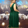 Vestido de Festa Longo Plus Size Verde - Image 2