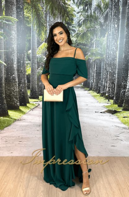 Vestido de Festa Longo Verde - Imagem 3
