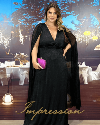 Vestido de Festa Longo Plus Size Preto