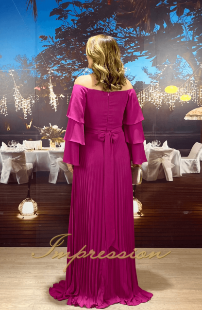 Vestido de Festa Longo Fucsia - Image 2