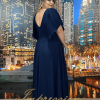 Vestido de Festa Longo Plus Size Azul Marinho - Imagem 2