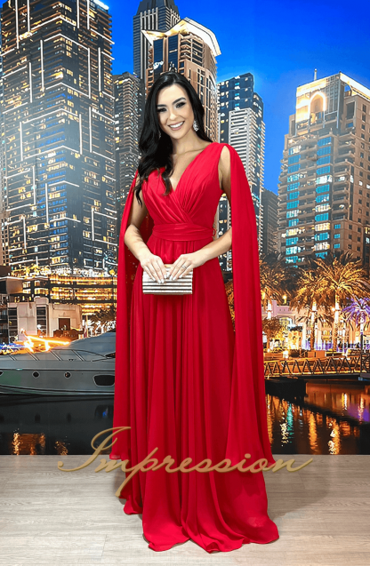 Vestido de Festa Longo Vermelho - Imagem 3