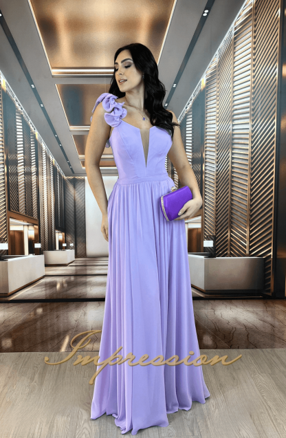 Vestido de Festa Longo Lavanda - Image 4
