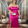 Vestido de Festa Longo Plus Size Pink - Imagem 3