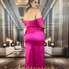 Vestido de Festa Longo Plus Size Pink - Imagem 2