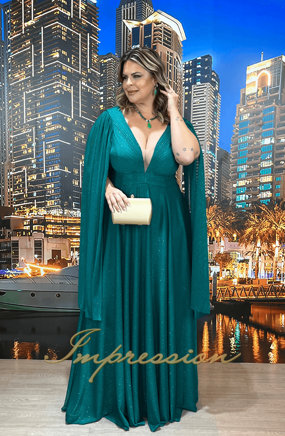 Vestido verde sales esmeralda plus size