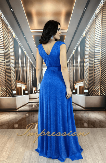 Vestido de Festa Longo Azul Royal - Image 2
