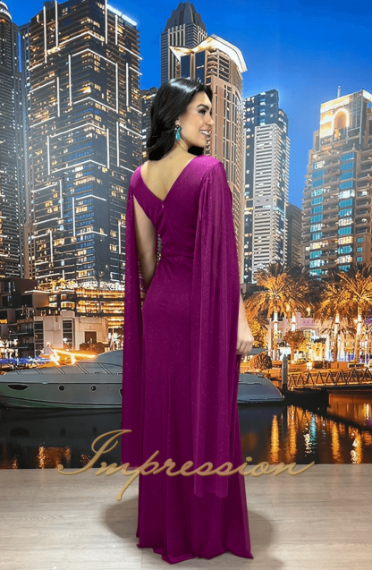 Vestido de Festa Longo Fucsia - Image 2