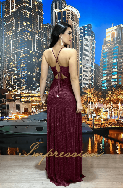 Vestido de Festa Longo Marsala - Imagem 2