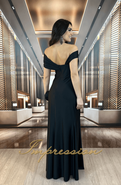 Vestido de Festa Longo Preto - Imagem 2