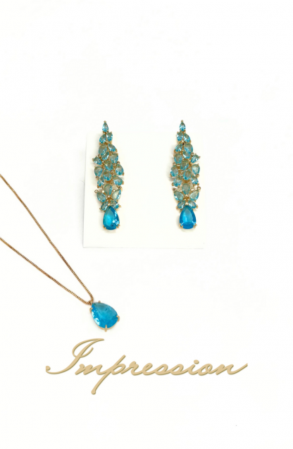 Conjunto de Festa Azul