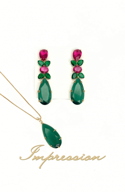 Conjunto de Festa Verde