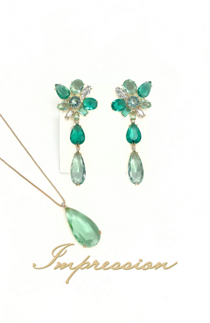Conjunto de Festa Verde