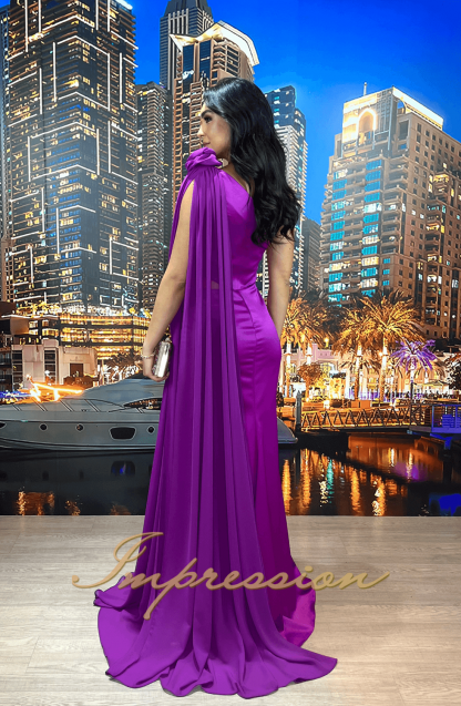 Vestido de Festa Longo Fucsia - Image 2