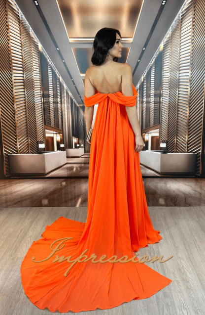 Vestido de Festa Longo Coral - Image 4
