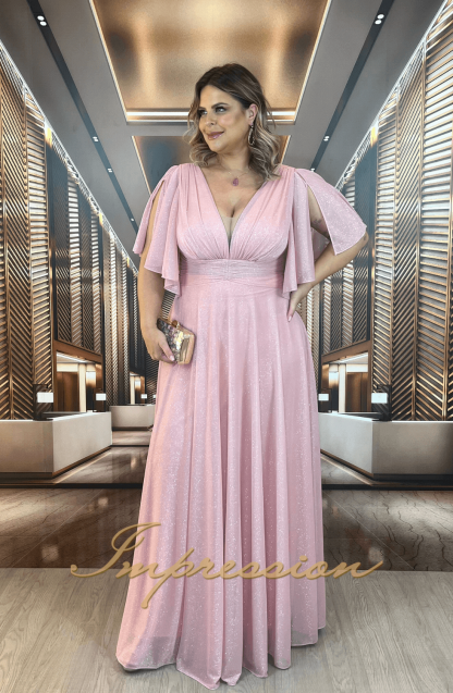 Vestido de Festa Longo Plus Size Rose - Image 4