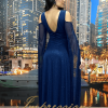 Vestido de Festa Longo Azul Marinho Brilho - Imagem 2