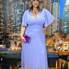 Vestido de Festa Longo Plus Size Lilas - Imagem 3