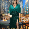 Vestido de Festa Longo Plus Size Verde
