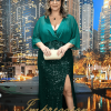 Vestido de Festa Longo Plus Size Verde - Imagem 3
