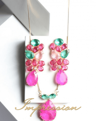 Conjunto de Festa Fúcsia