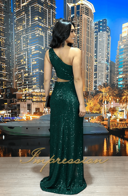 Vestido de Festa Longo Verde - Image 4