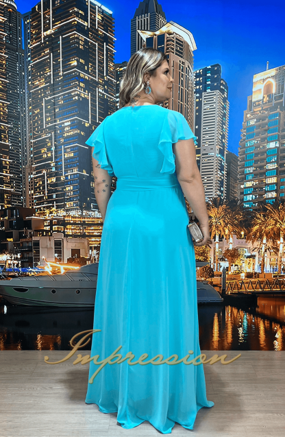 Vestido de Festa Longo Plus Size Tifany - Image 3
