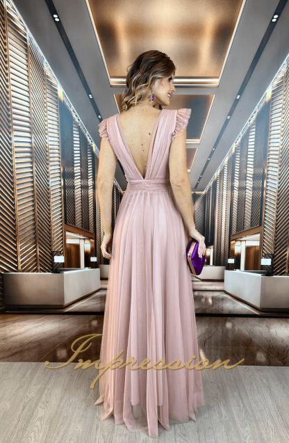 Vestido de Festa Longo Rose - Image 2