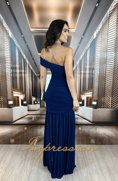 Vestido de Festa Longo Azul Marinho - Imagem 2